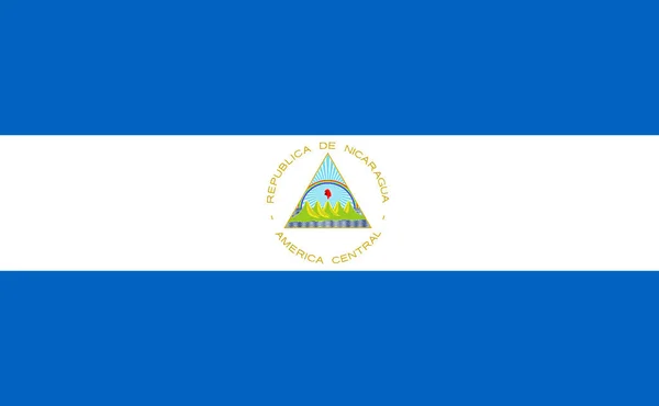 Bandeira Nicarágua Close — Fotografia de Stock