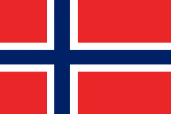 Bandeira Noruega Close — Fotografia de Stock