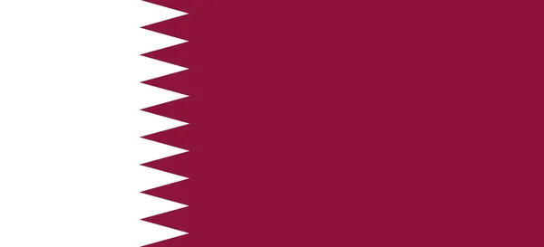 Közelkép Katar Zászlaja — Stock Fotó