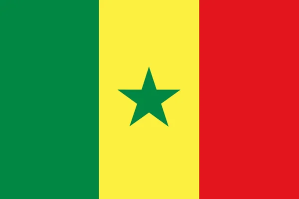 Прапор Сенегалу Закри — стокове фото