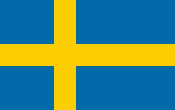 Flagga Sverige Närbild — Stockfoto