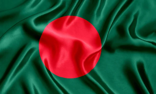 Bandiera Del Bangladesh Vicino — Foto Stock