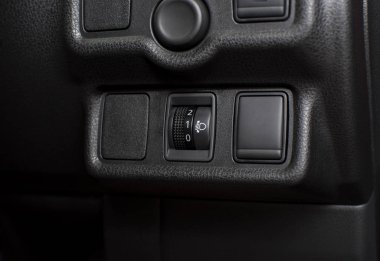 Far seviye araba Far seviyesi ayarlamas∂ denetimi, Otomotiv bölümü kavram için bir panel açmak.