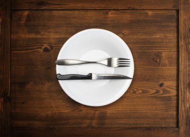 Yemeğin lezzetli olduğunu söylemek için çatal ve bıçak sembolü ayarı.