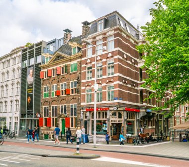 Amsterdam 18 Mayıs 2018 - Rembrandt Evi Müzesi nerede Rembrandt Amsterdam eski Yahudi mahallesinde onun paitings çoğunu boyalı