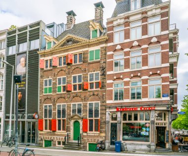 Amsterdam 18 Mayıs 2018 - Rembrandt Evi Müzesi nerede Rembrandt Amsterdam eski Yahudi mahallesinde onun paitings çoğunu boyalı