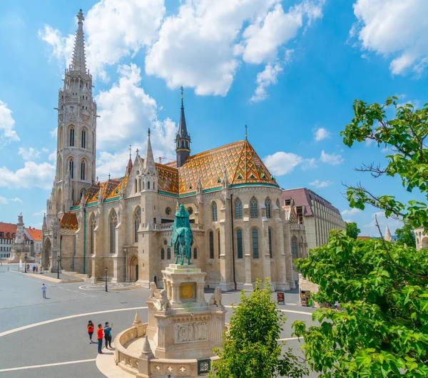 Budapest Hungary June 27Th 2020 Exterior Matyas Templom Matthias Church — стоковое фото