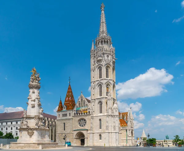 Будапешт Угорщина 2020 Зовнішній Вигляд Матьяської Тхерми Церква Маттіаса Сентаромсаг — стокове фото