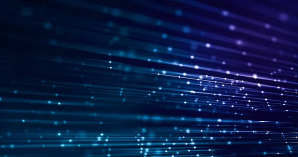 Noktaların ve çizgilerin yüksek bağlantısı, teknoloji geçmişi, 5G, fiber, iletişim konsepti. 3d oluşturma.