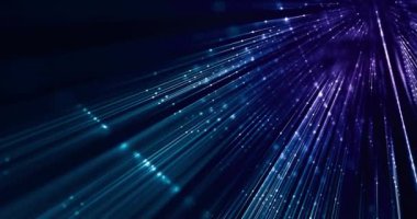 Bağlı noktalar ve çizgiler, kablo ışınları, yüksek teknoloji geçmişi, hızlı iletişim, büyük veri, fiber, 5g konsept.