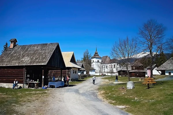 Museum van het Liptov-dorp in Pribylina, het jongste Museum in de natuur in Slowakije — Stockfoto