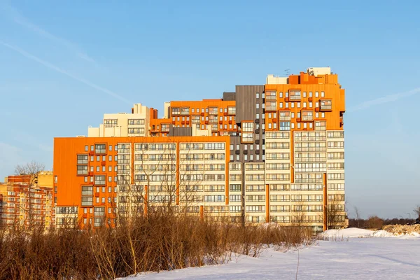 New modern residential complex built on the outskirts. Moscow Russia