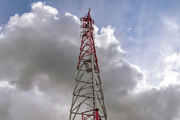 Communication antenna tower for cellular communications.