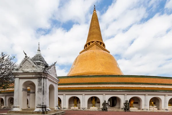 Phra Pathom Chedi Pagoda Più Alta Della Thailandia — Foto Stock