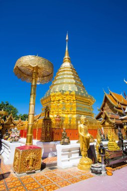 Wat Phra Doi Suthep, Tayland 'ın kuzeyindeki Chiangmai' nin en ünlü tapınağı.