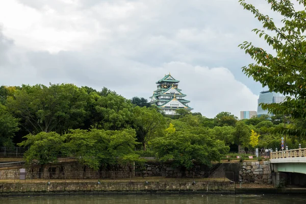 Castillo Osaka Junto Canel —  Fotos de Stock