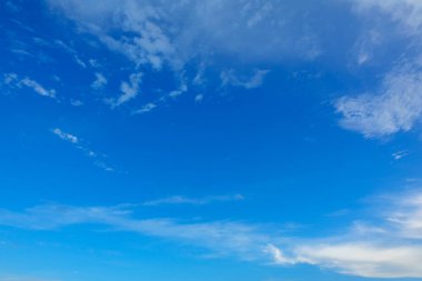 Bulutlara yakın mavi gökyüzü