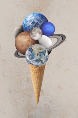 Gözleme koni farklı gezegenlerde. Nasa tarafından döşenmiş bu görüntü unsurları.