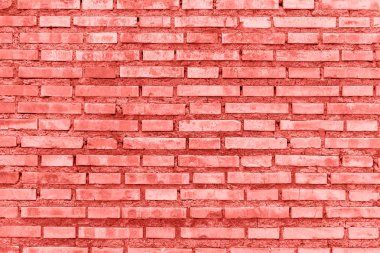 Taş duvar dokulu arka plan. Mercan renk kavramı.
