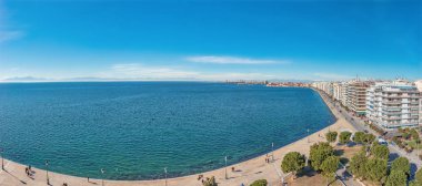 Güzel panoramik şehir Thessaloniki, Yunanistan.