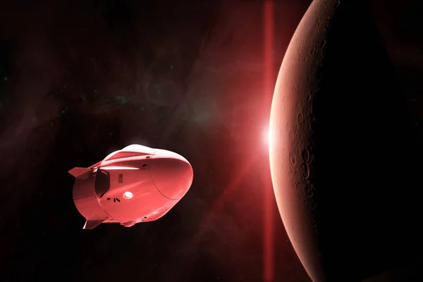 Kargo düşük-Mars yörüngesinde uzay aracı. Nasa tarafından döşenmiş bu görüntü unsurları.