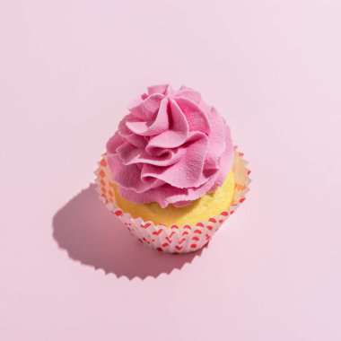 Cupcake ile renkli bir kutlama geçmişi. Asgari parti konsepti.