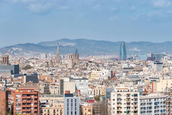 Vista panorâmica da cidade de Barcelona na Espanha . — Fotografia de Stock