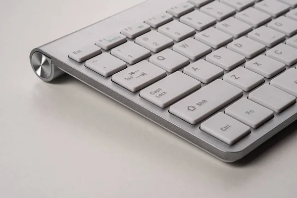 现代计算机键盘的特写视图 — 图库照片