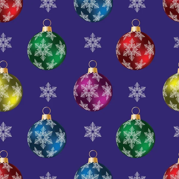 Brilantní Multi-barevný vánoční hračky. — Stockový vektor