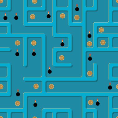 Hazineler ve tuzaklar ile geçilmez bir labirent.