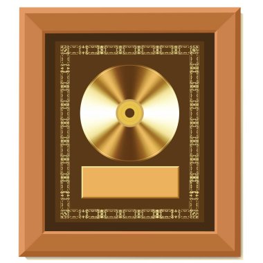 Üstün başarıları için altın disk.