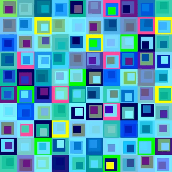 Geometrisch abstracte achtergrond. Bestaat uit multi-gekleurde rechthoeken. — Stockvector