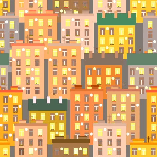 Textura perfecta de los hogares urbanos . — Vector de stock