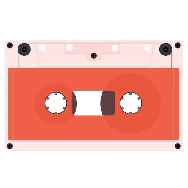 A set of outdated audio cassettes. — Stock Vector