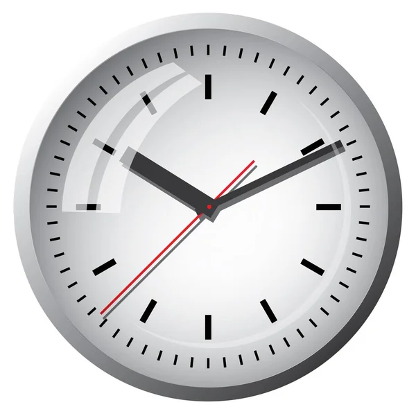 Het pictogram van de klok. Wereld tijd concept. Vectorillustratie. — Stockvector