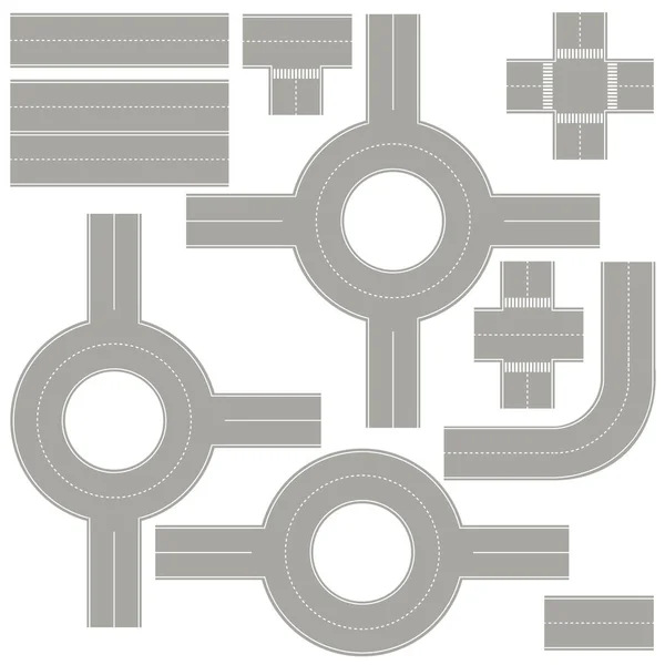 Réglé pour créer une feuille de route. Éléments vectoriels pour créer une feuille de route . — Image vectorielle