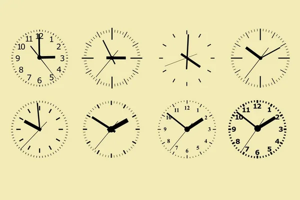 Ikona hodin. Světový pojem o čase. Obchodní zázemí. Internetový marketing. — Stockový vektor