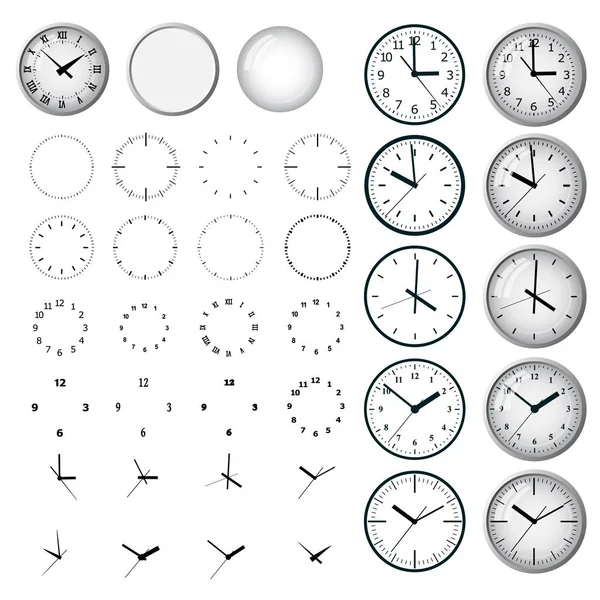 Clock icon. World time concept. Business background. Internet marketing. — Stock Vector