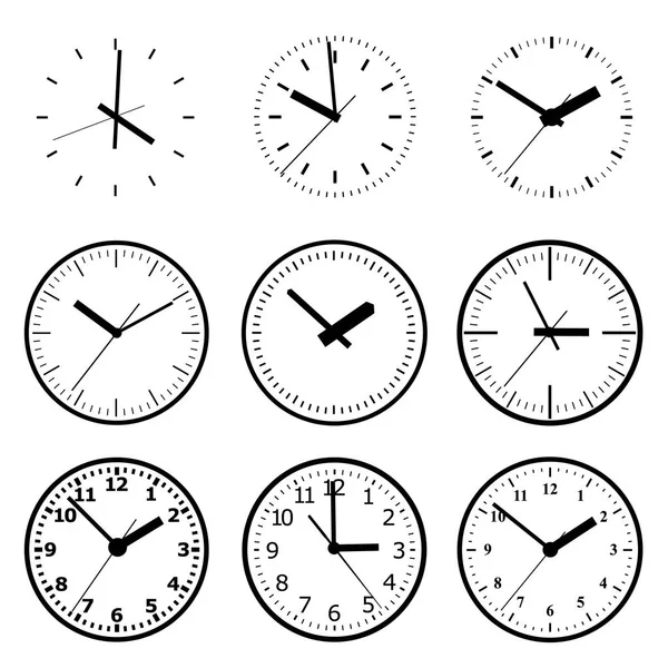 시계 아이콘입니다. 세계 시간 개념입니다. 사업 배경입니다. 인터넷 마케팅. — 스톡 벡터