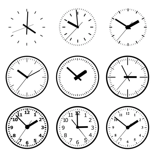 Icône horloge. Concept du temps du monde. Contexte commercial. Marketing Internet . — Image vectorielle