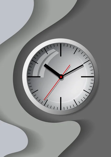 Reloj en el fondo de fondo abstracto . — Vector de stock