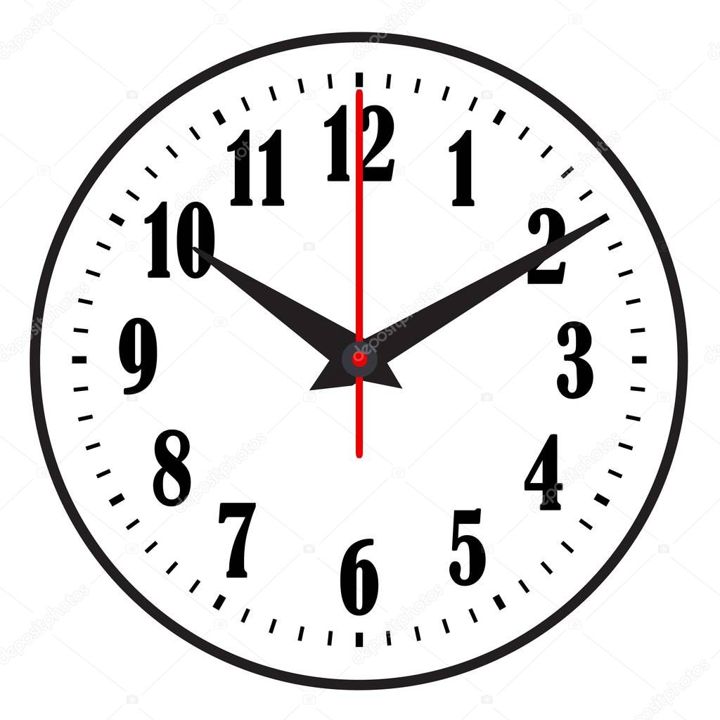 Clock icon. World time concept. Business background. Internet marketing. Daily infographic