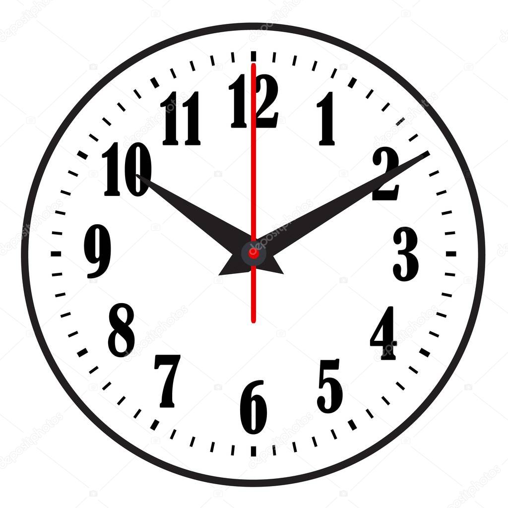 Clock icon. World time concept. Business background. Internet marketing.