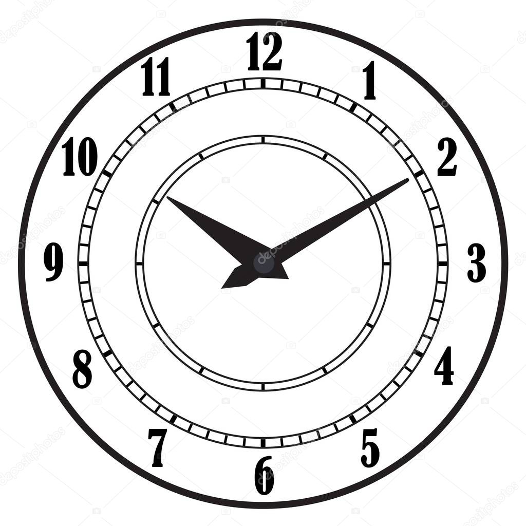 Clock icon. World time concept. Business background. Internet marketing. Daily infographic