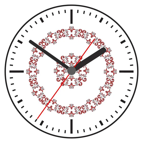 Icono del reloj. Concepto de hora mundial. Contexto empresarial. — Archivo Imágenes Vectoriales