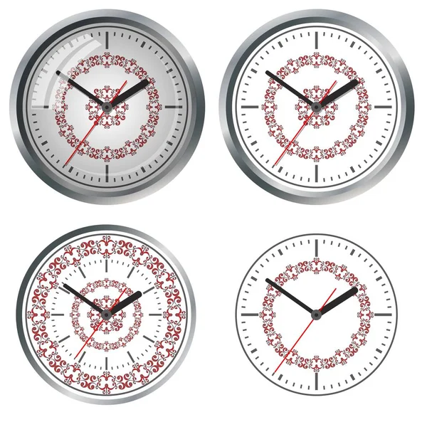 Clock icon. World time concept. Business background. — Stock Vector