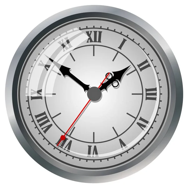 Icona dell'orologio. Mondo concetto di tempo. Contesto commerciale. Marketing su Internet . — Vettoriale Stock