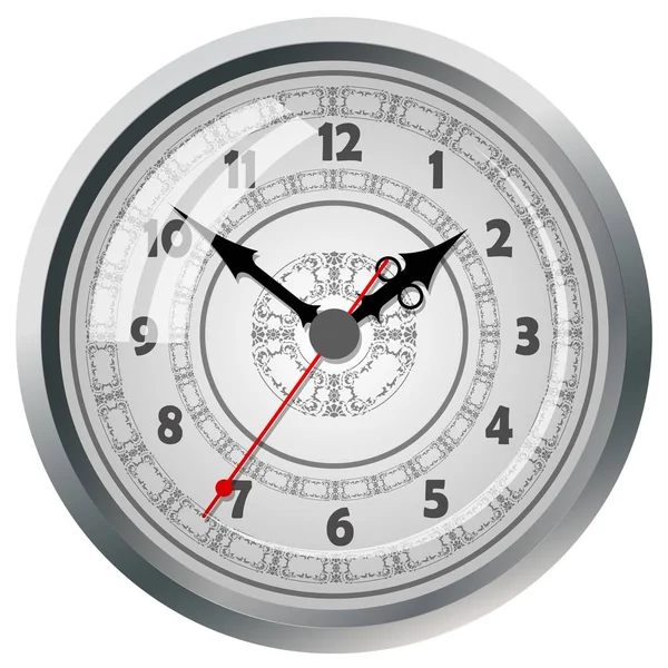 Icono del reloj. Concepto de hora mundial. Contexto empresarial. — Archivo Imágenes Vectoriales