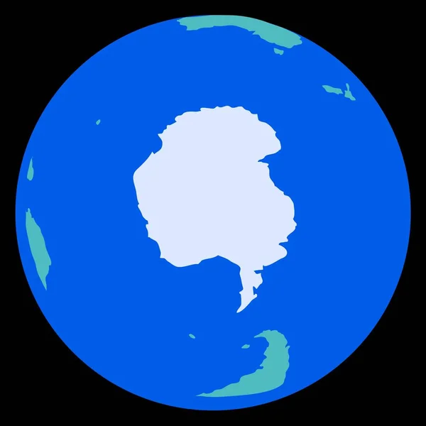 Ein einfaches, schematisches Bild des Globus. — Stockvektor
