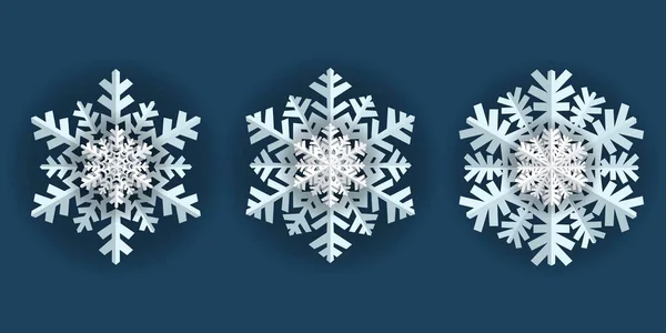 Snowflake winter vintage. Symbol of cold winter — Stock Vector